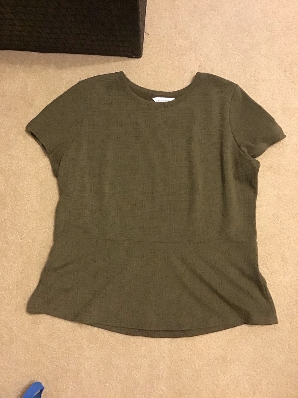 Liz Claiborne Forest Green Short Sleeve Top